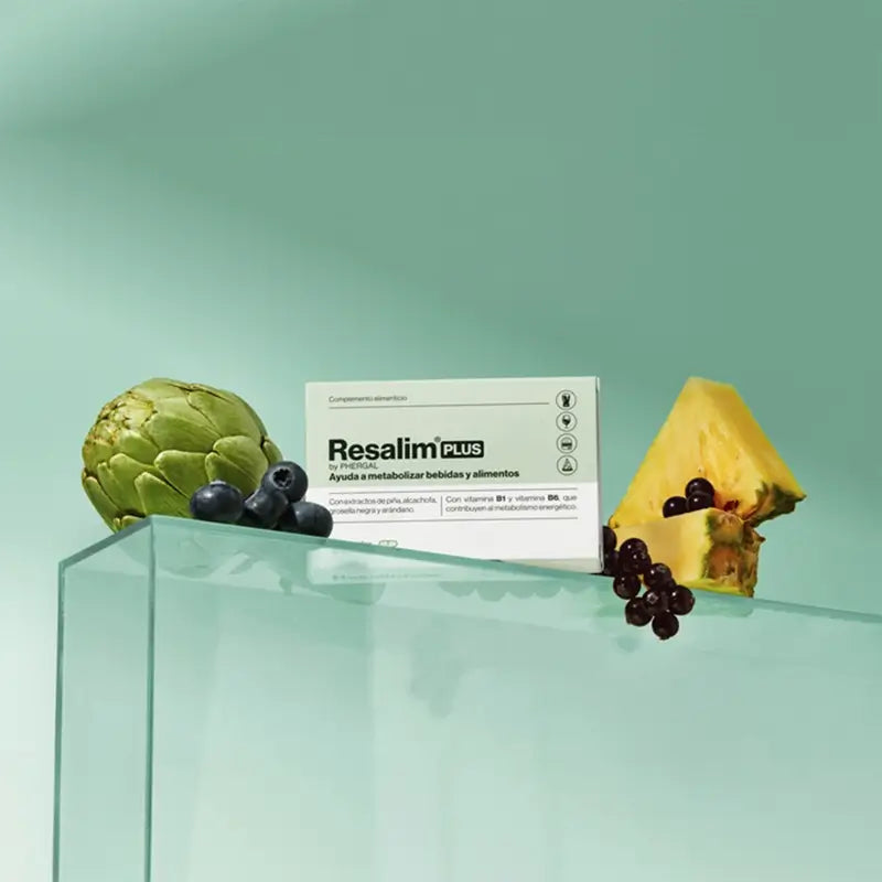 Resalim™ Plus Suplemento alimentar Bebida alimentar Metabolisante Bebida alimentar - 10 comprimidos