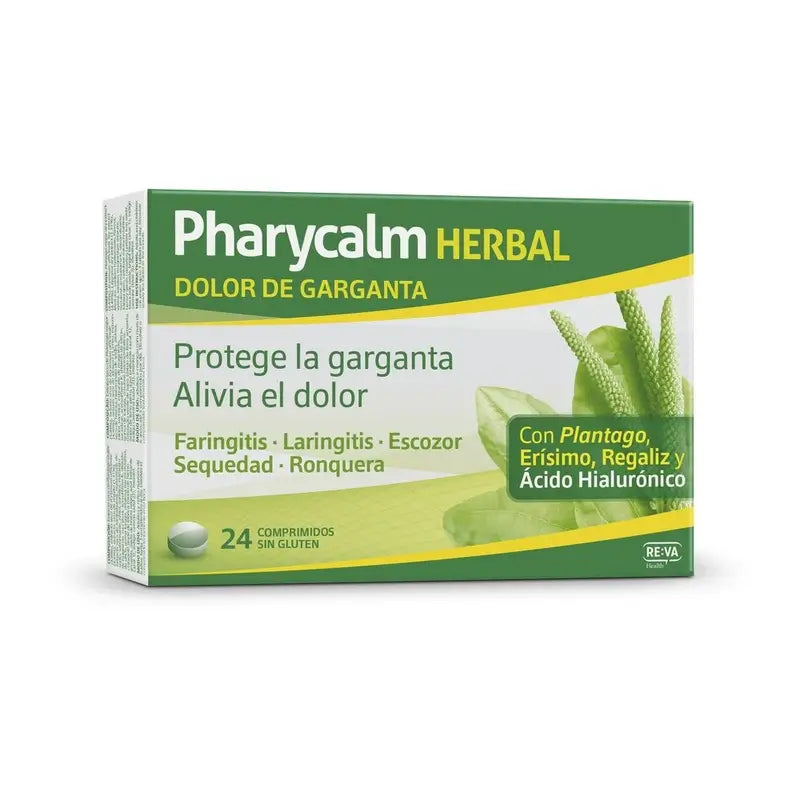 Reva Pharycalm Herbal Dor de Garganta 24 Comprimidos