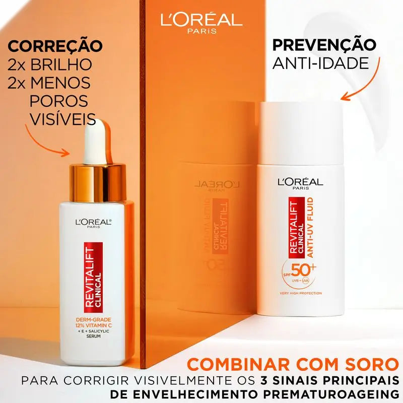 L'Oréal Paris Revitalift Clinical Anti-Uv Fluido Hidratante Diário com Vitamina C