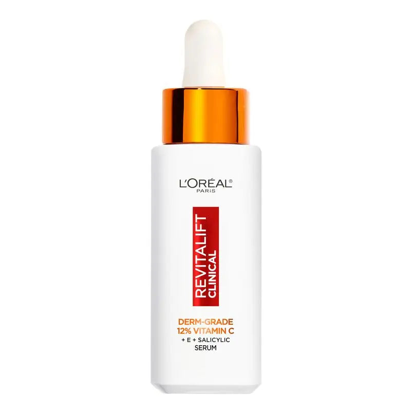 L'Oréal Paris Revitalift Clinical Serum [Wrinkle-Tone-Pores] Com 12% de Vitamina C Pura + Vitamina E + Ácido Salicílico.