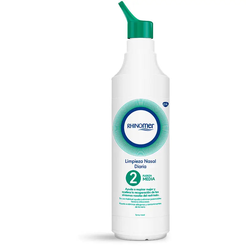 Rhinomer Spray Nasal Agua de Mar Fuerza 2 Media Formato XL, 180 ml