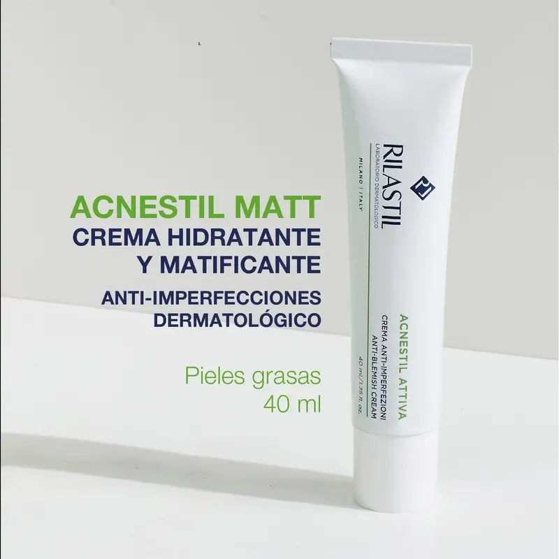 Rilastil Acnestil Matt Creme Hidratante e Mattificante 40 ml