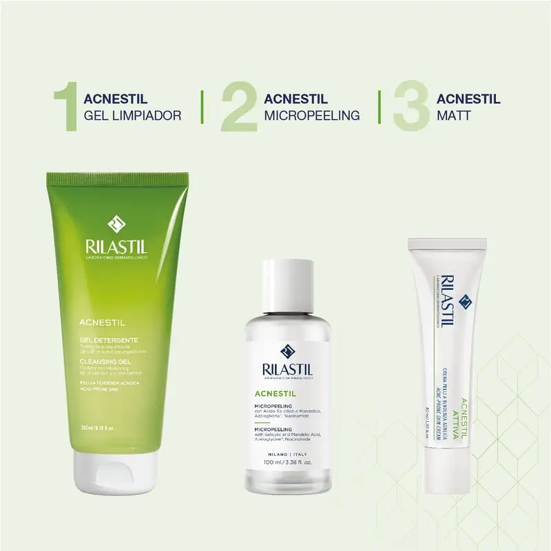 Rilastil Acnestil Matt Creme Hidratante e Mattificante 40 ml