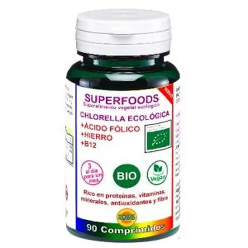 Robis Chlorella Superalimentos Bio 90 Cápsulas 