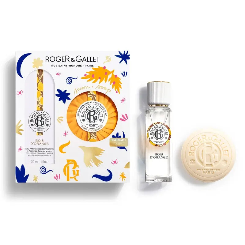 Roger & Gallet Bois D'Orange Wellness Água Perfumada + Caixa de Sabão Perfumado, 2 unid.