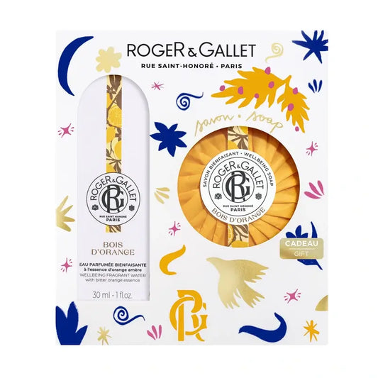 Roger & Gallet Bois D'Orange Wellness Água Perfumada + Caixa de Sabão Perfumado, 2 unid.