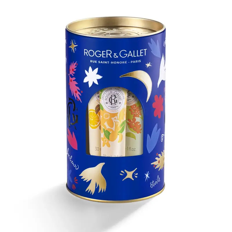 Roger & Gallet Creme de mãos Wellness Baú: Néroli - Bois D'Orange - Fleur D'Osmanthus, 3 unidades