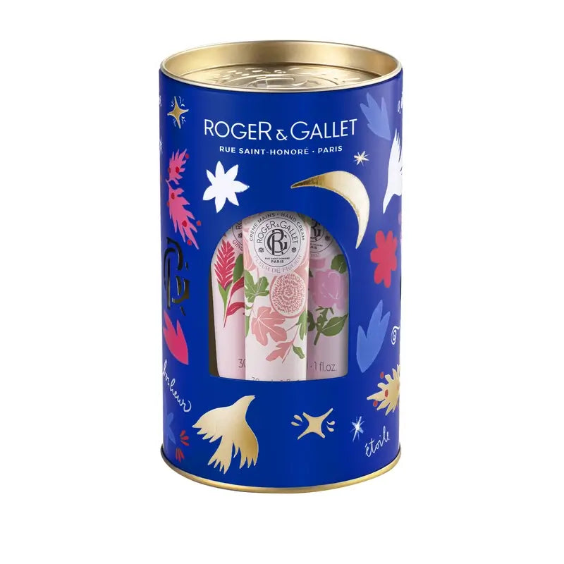 Roger & Gallet Creme de mãos Wellness Baú: Fleur De Figuier - Gingembre Rouge - Rose, 3 unid.