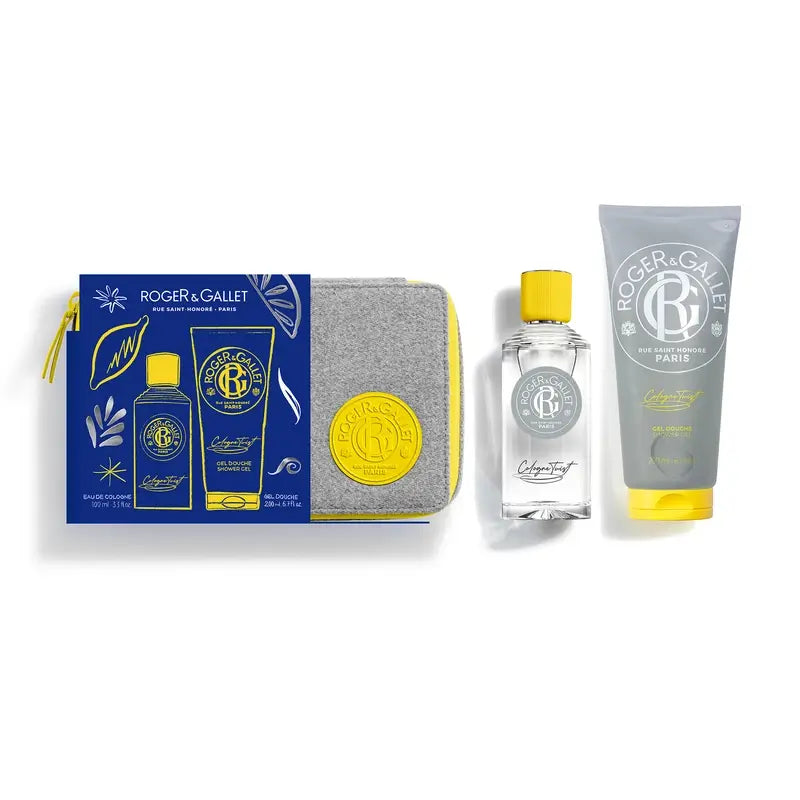 Caixa de toucador Roger & Gallet Cologne Twist Eau De Cologne + Gel de duche, 300 ml