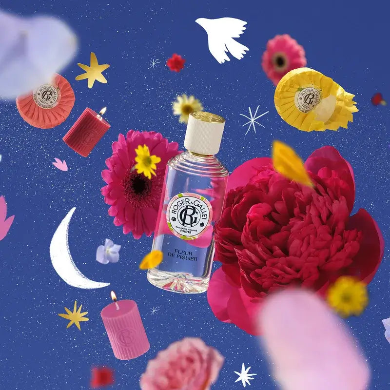 Roger & Gallet Fleur De Figuier Wellness Água Perfumada + Caixa de Sabonetes Perfumados, 2 unidades