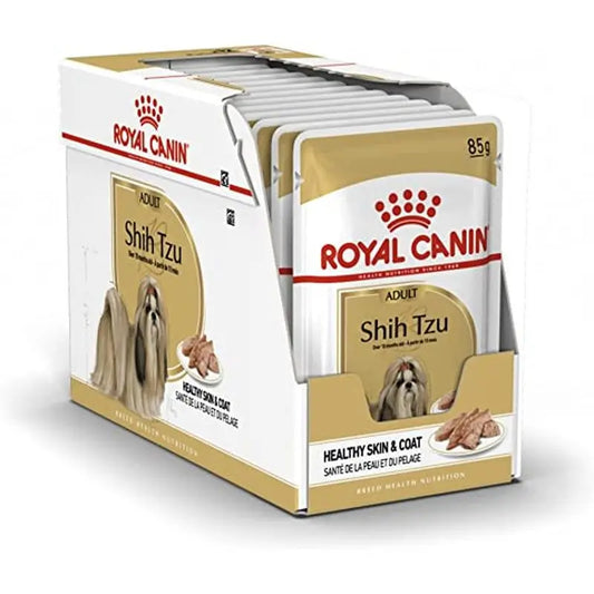 Royal Canin Adult Shih Tzu Pouch Caja 12X85Gr, comida húmeda para perros