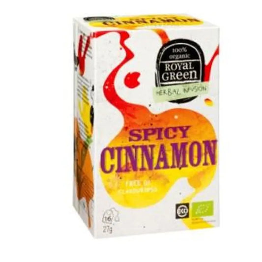 Royal Green Spicy Cinnamon Canela Picante 16Infusiones. Bio** 