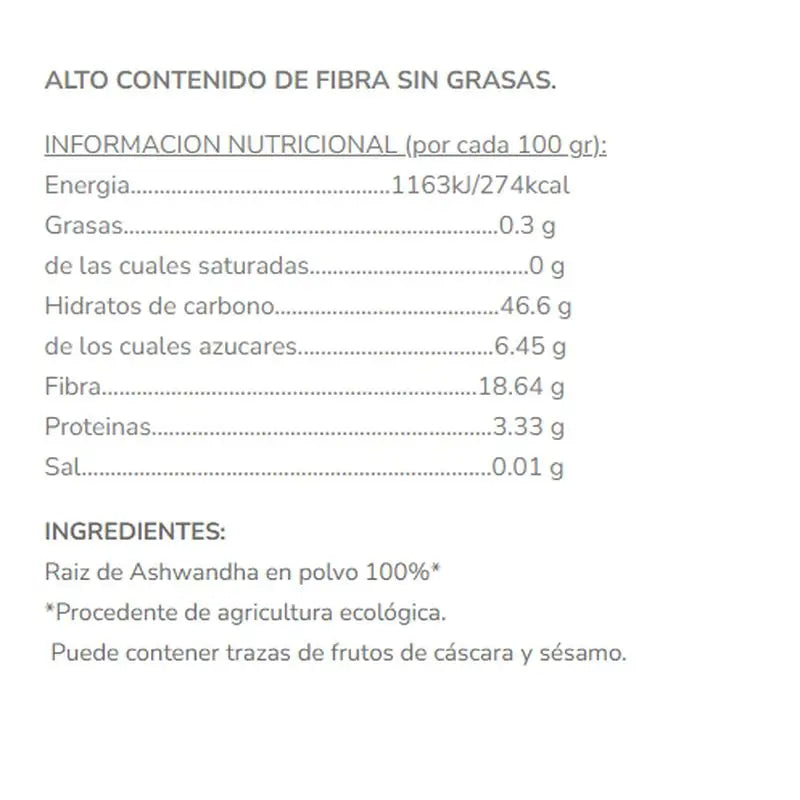 Salud Viva Ashwagandha em Pó 125Gr. Bio Sg S/A Vegan