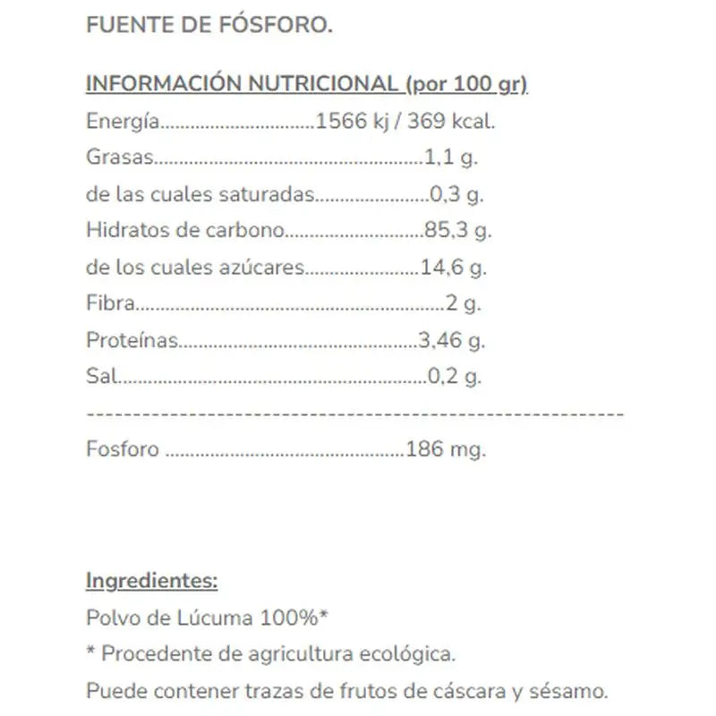 Salud Viva Lucuma em Pó 250Gr. Sg S/A Vegan