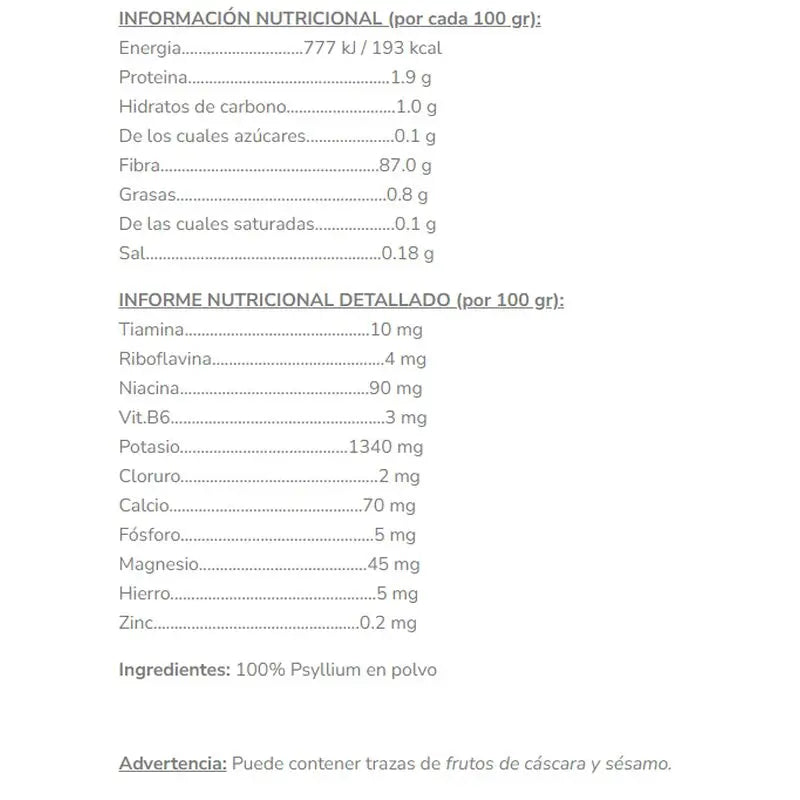 Salud Viva Psyllium em Pó 200Gr Bio Sg S/A Vegan