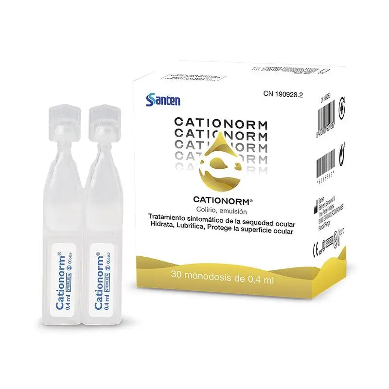 Santen Cationorm Lágrimas Artificiais 30 Dose Única, 4 ml