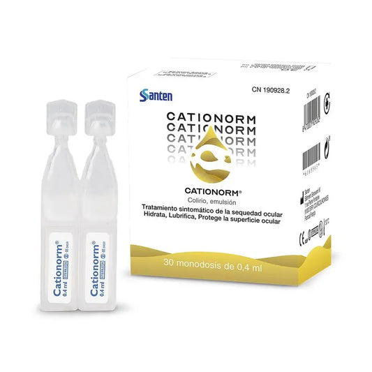 Santen Cationorm Lágrimas Artificiais 30 Dose Única, 4 ml