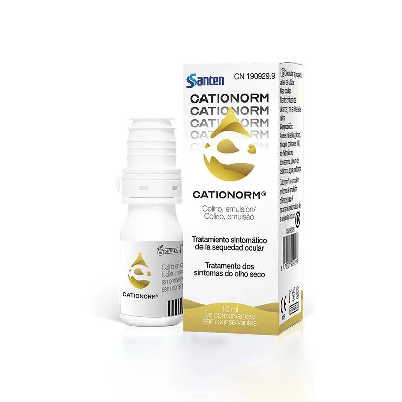 Santen Cationorm Lágrimas Artificiais Multidose, 10 ml