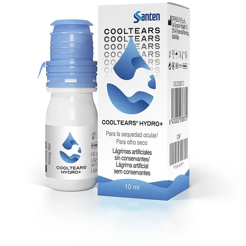 Santen Cooltears Hydro+ Lágrimas Artificiais Multidose, 10 ml