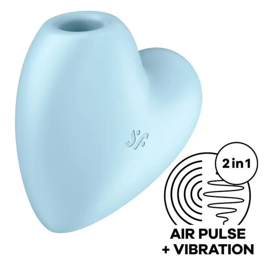 Satisfyer Air Pulse  Cutie Heart Estimulador Y Vibrador - Azul