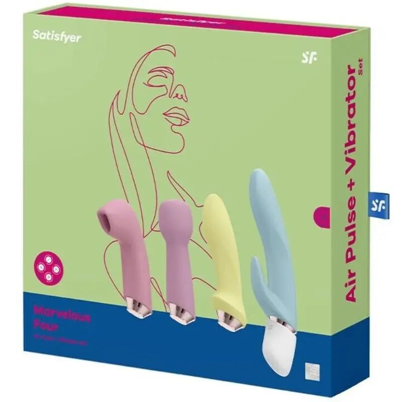 Satisfyer Air Pulse Marvelous Four - Set Vibrador & Succionador