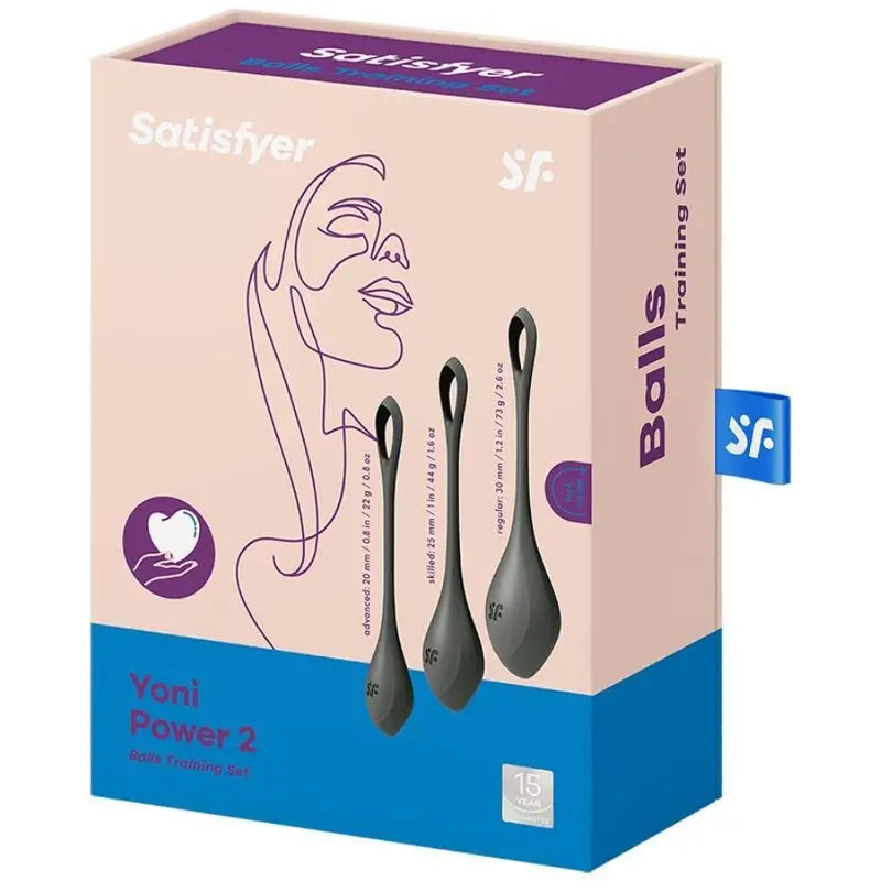 Satisfyer Balls  Yoni Power 2 Kit De Entrenamiento Negro