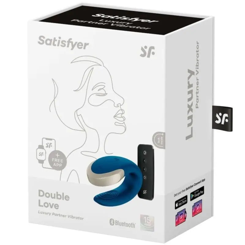 Satisfyer Connect  App Double Love Vibrador Parejas Luxury Azul