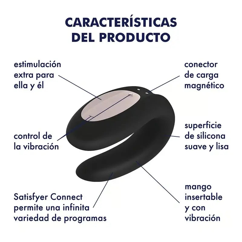 Satisfyer Connect Double Joy With App - Ouro Preto