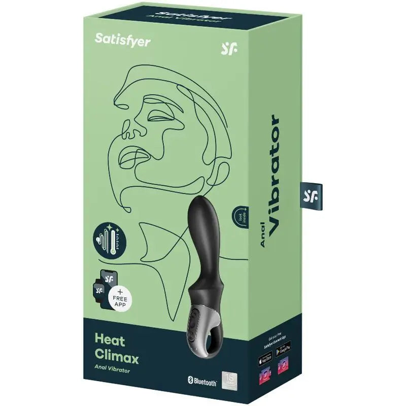 Satisfyer Connect Heat Climax Vibrador Anal App - Negro