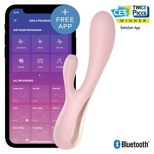 Satisfyer Connect Mono Flex Rosa Con App