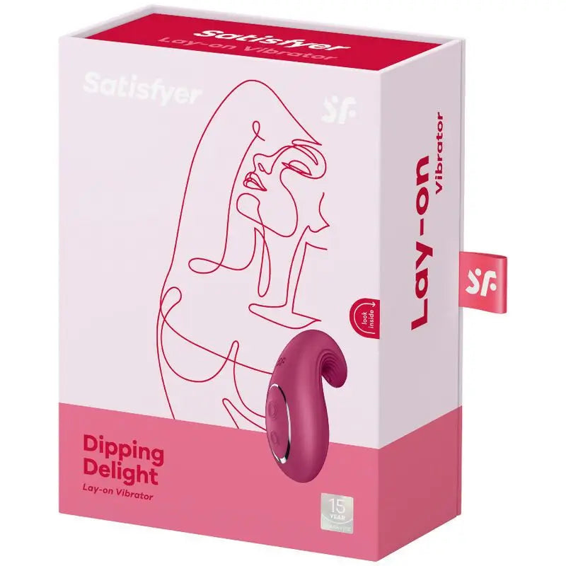 Satisfyer Layons Dipping Delight Vibrador Lay-On - Rojo