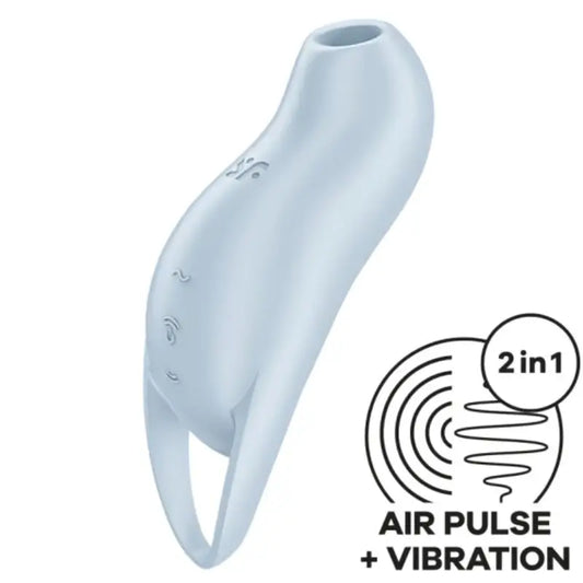 Estimulador de clitóris azul claro Satisfyer Pocket Pro 1