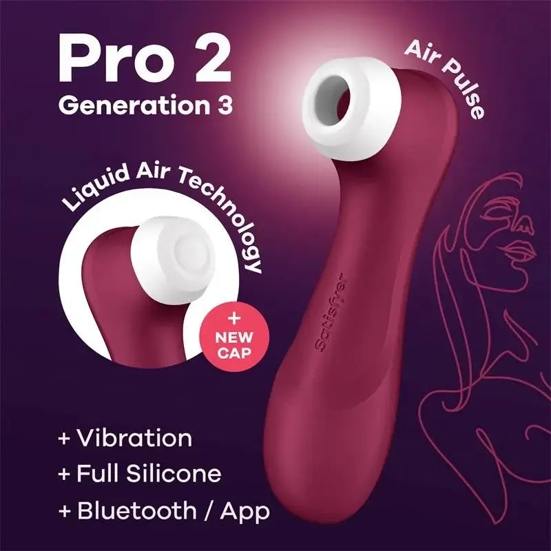 Satisfyer Pro 2 Geração 3 Garnet Bluetooth & App