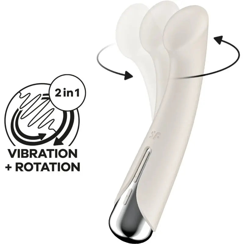 Satisfyer Spinning G-Sport 1 Vibrador Rotator Bege