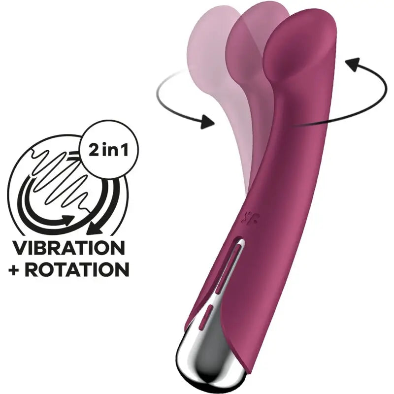 Satisfyer Vibrador giratório G-Sport 1 vermelho