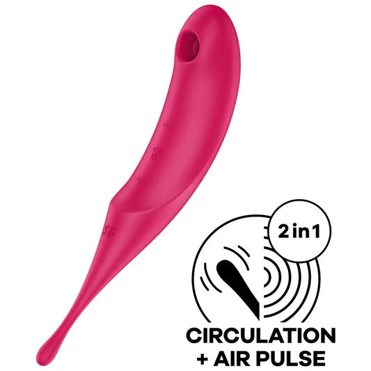 Satisfyer Twirling Pro Estimulador e Vibrador Vermelho