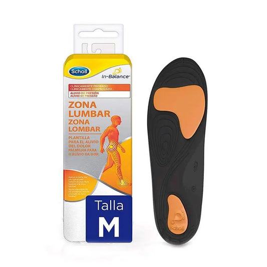 Scholl Plantillas In-Balance Zona Lumbar Talla M 1 Par