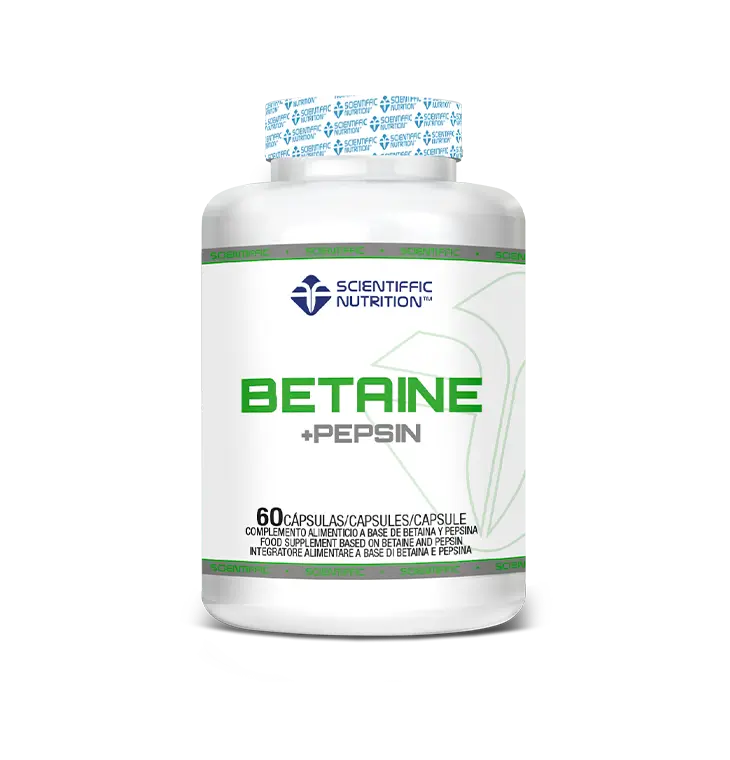 Scientiffic Nutrition Betaine + Pepsin, 60 cápsulas