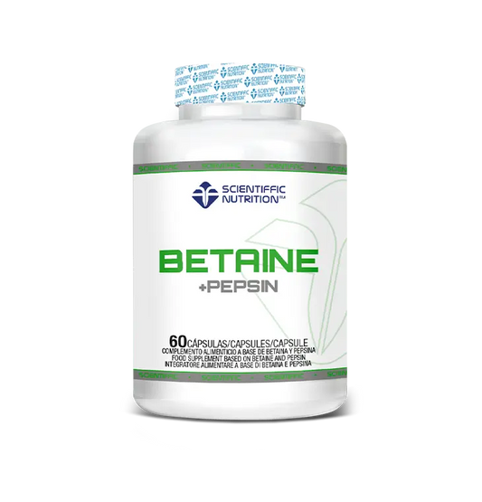 Scientiffic Nutrition Betaine + Pepsin, 60 cápsulas