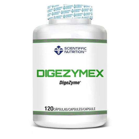 Scientiffic Nutrition Digezymex, Enzimas digestivas para melhorar a digestão e reduzir a acidez, 120 unidades.