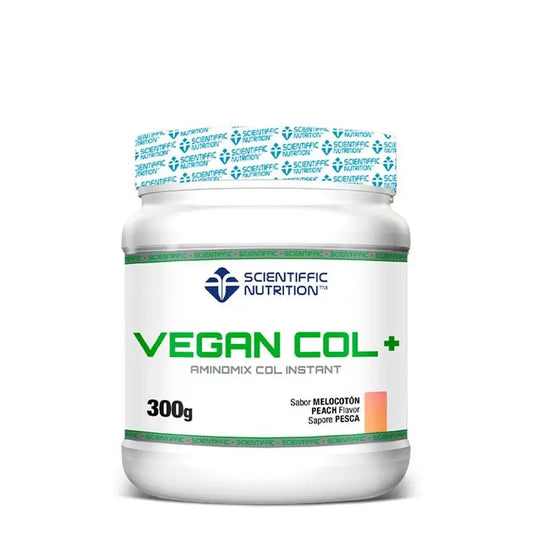 Scientiffic Nutrition Vegan Col+, Colagénio 100% Vegan, 300G Sabor a Pêssego. , 300 gramas