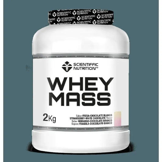 Scientiffic Nutrition Whey Mass Chocolate Branco com Morango, 2000 gramas