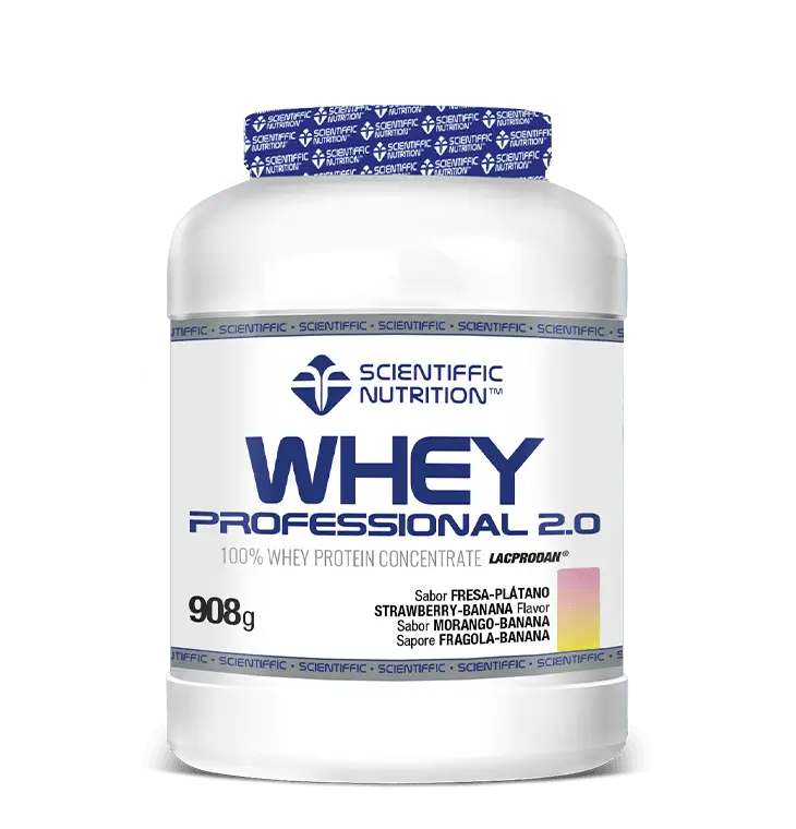 Scientiffic Nutrition Whey Professional 2.0 Morango e Banana, 908 g