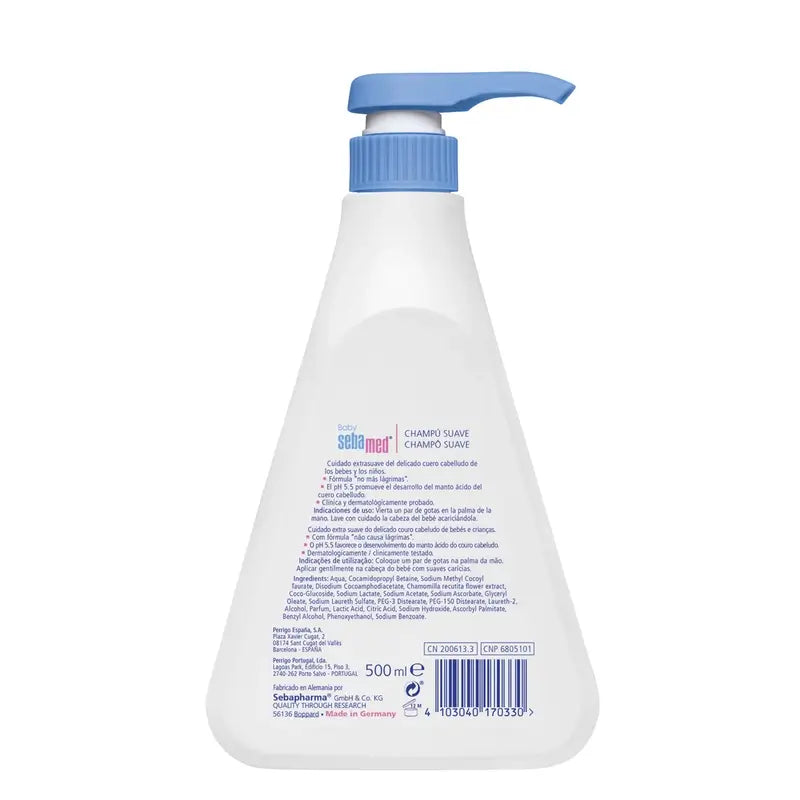 SEBAMED BEBÊ SHAMPOO MACIO 500 ML.