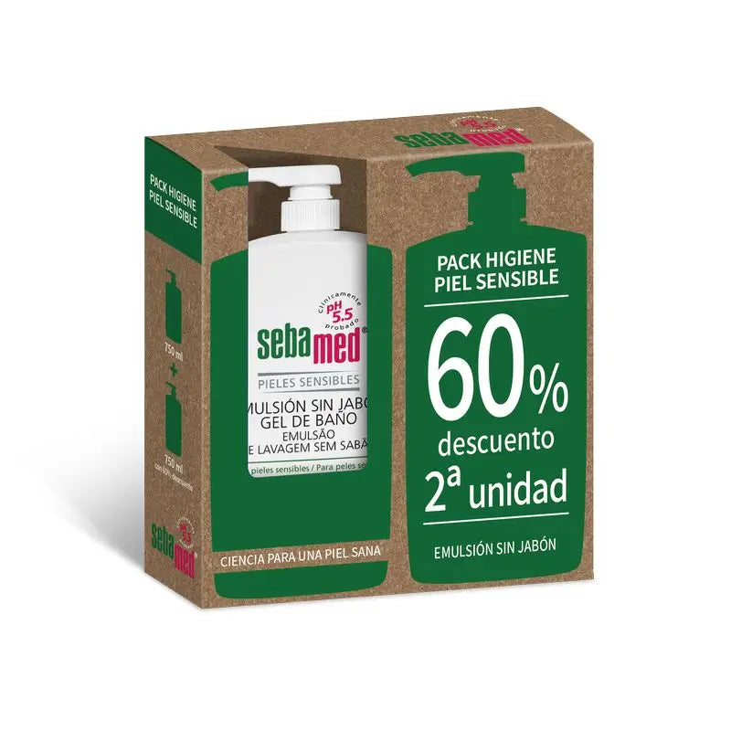 SEBAMED Emulsão Sem Sabonete Duplo, 1500 ml