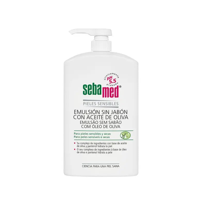 SEBAMED Gel Emulsión Sin Jabón con Aceite de Oliva 1000 ml