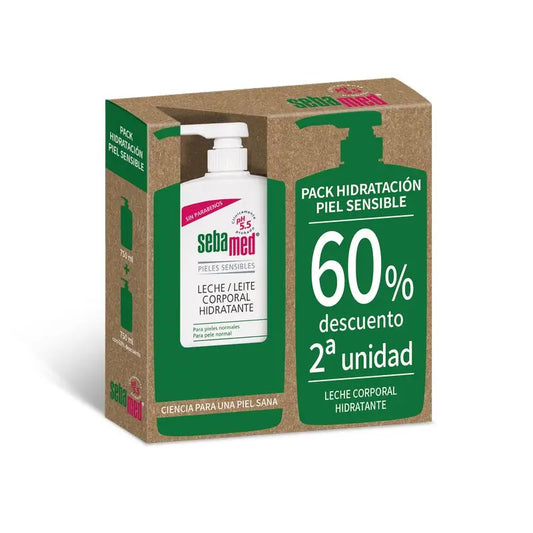 Sebamed Pack Body Milk , 750 ml 2ª pc com 60% de desconto