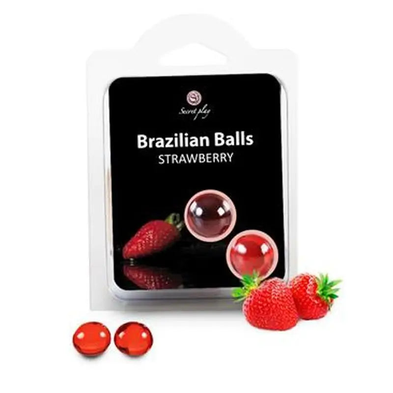 Secret Play Set 2 Brazilian Balls Aroma Fresa