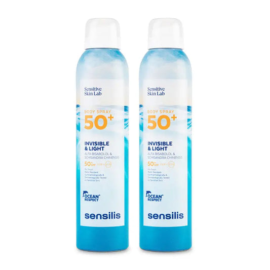 Sensilis Invisible & Light Body Spray SPF50+ Duplo 2x200 ml