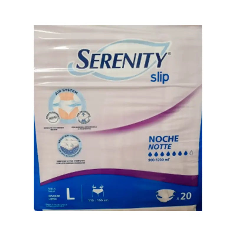 Serenity Night Slip Tamanho grande, 80 unidades